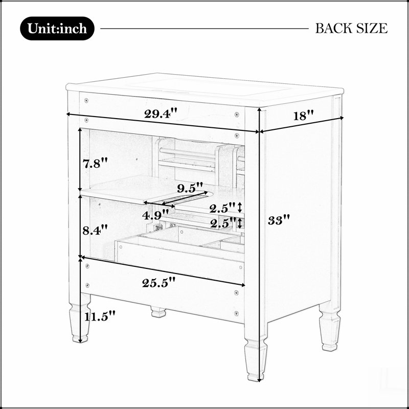 Meuble-lavabo de 30 po avec lavabo, deux portes avec tablette, charnières de porte à fermeture en douceur, style rétro, Noir