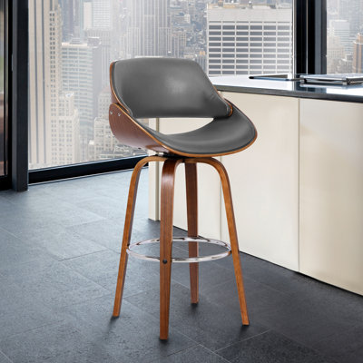 Farrish Swivel Upholstered Counter Stool