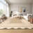 Washable Scalloped Area Rugs Living Room Rug Non Slip Stain-Resistant Rug for Bedroom Dining Room Home Office Linen-906377234-906377239