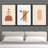 Mid Century Shape " Mid-Century Semi-Circle And Rectangle Variety Abstract Patterns " 3 - Pieces-79731451-79731453