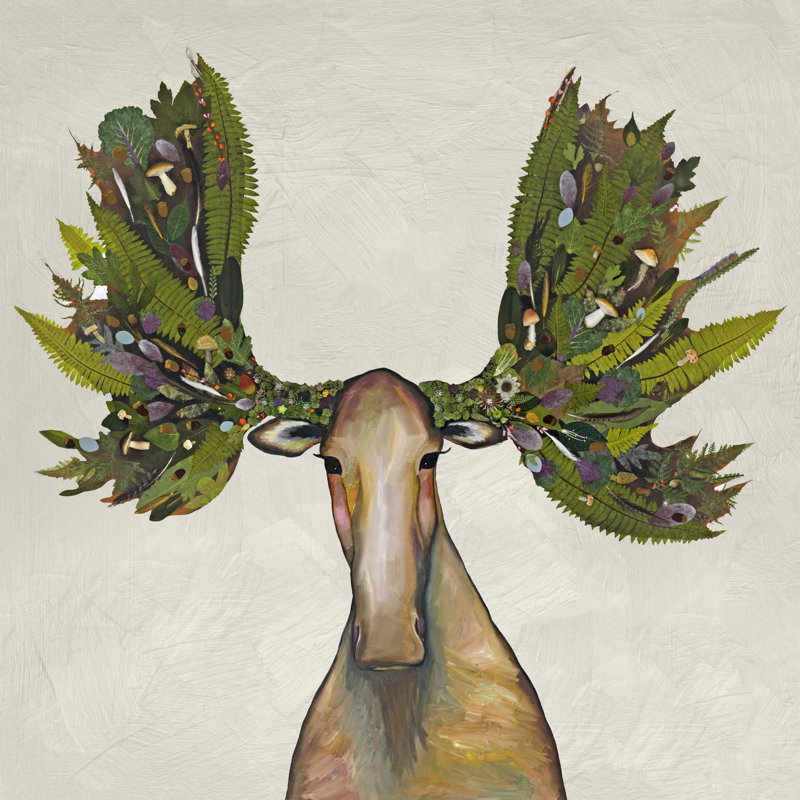 «King of the Forest» par Eli Halpin - reproduction d'art sur toile tendue, H 21 po x l 21 po