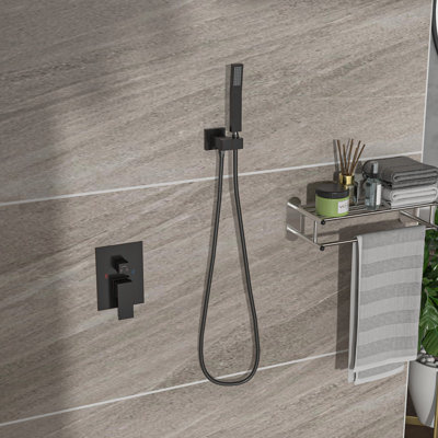 Système de douche à double fonction en acier inoxydable bronze huilé pour une expérience de bain luxueuse