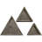 Triangle Accent Shelf with Adjustable Shelves-506784841