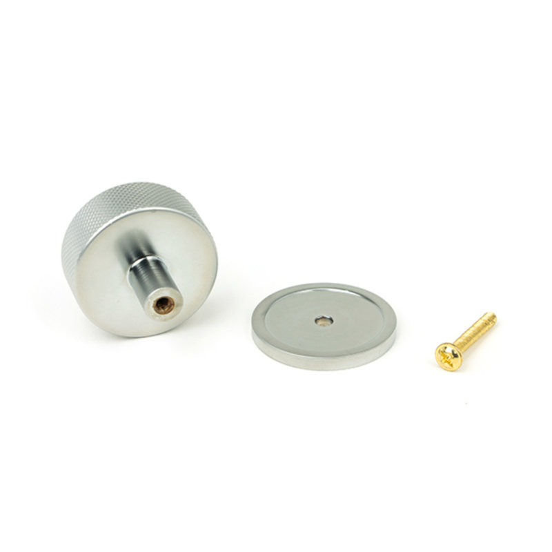 Round Knob, 4 cm, Satin Chrome