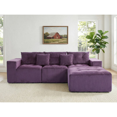 101'' Modular Sectional Sofa No Assembly Required