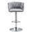 Stylish Adjustable Swivel Bar Stools Set Of 2, Ideal For Kitchen Island, Cafe, Pub And More.