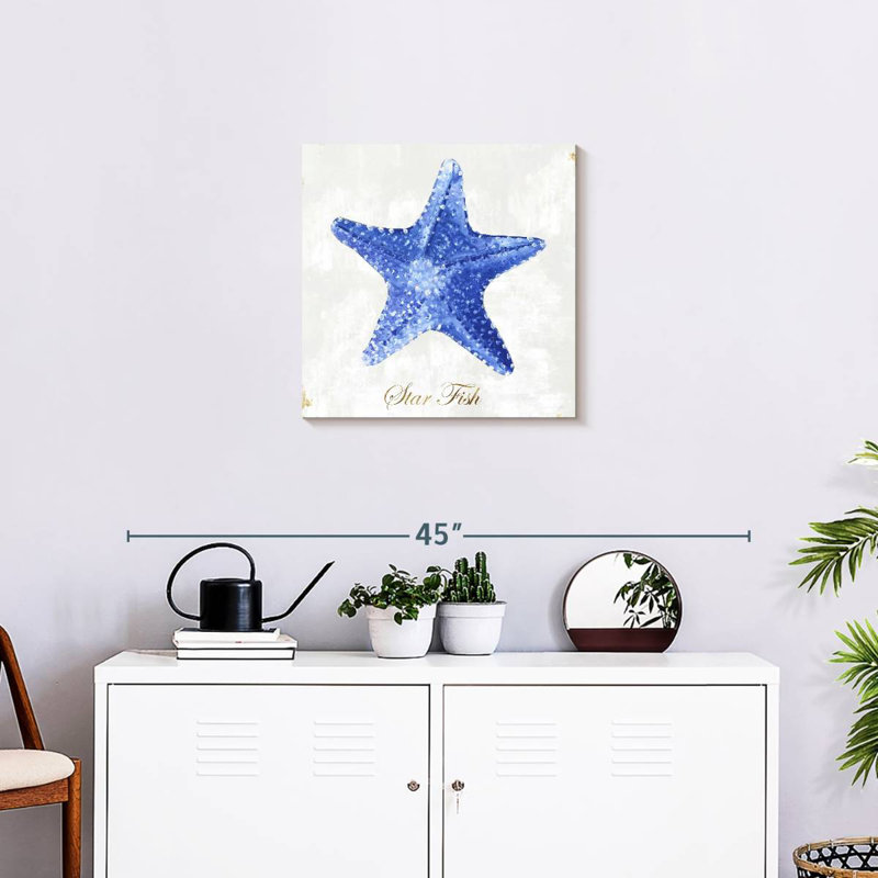 Brampt Blue Starfish, 20" H x 20" W