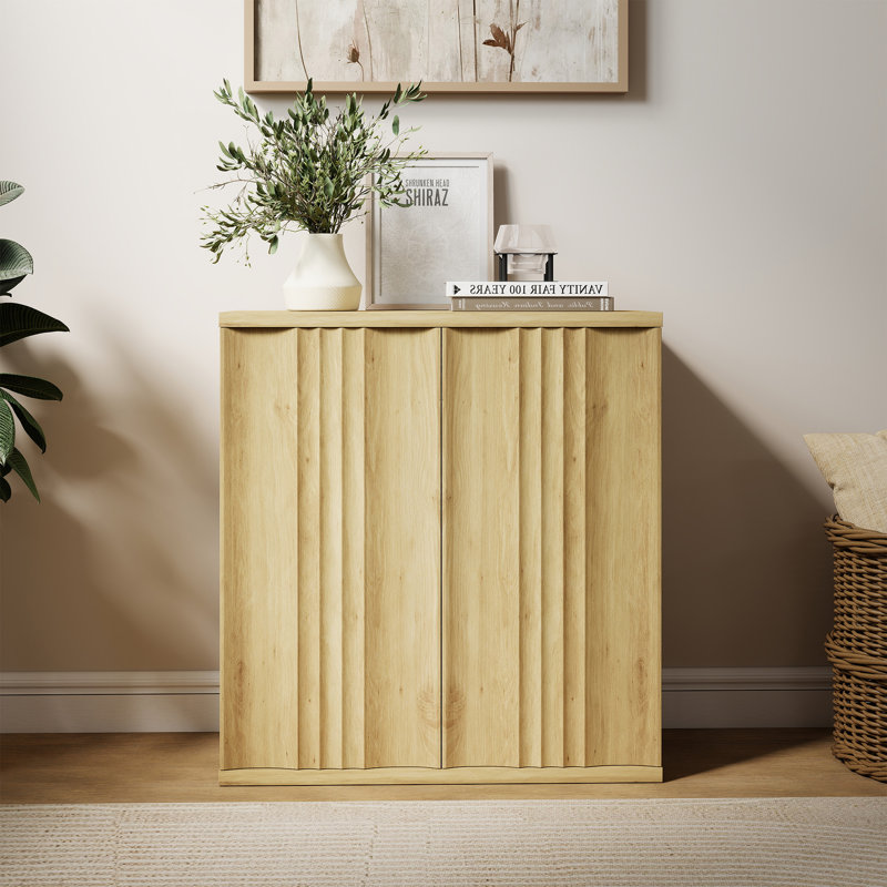 2 - Door Standard Accent Cabinet, Natural