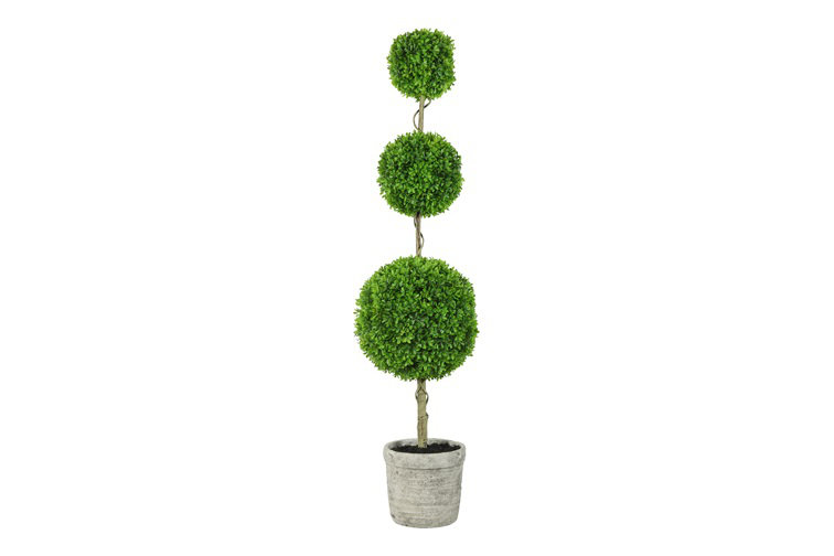 119cm Faux Boxwood Tree in Pot