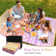Botho Outdoor Rug Patio Waterproof Reversible Camping Rugs Plastic Straw Rv Rugs for Outside Under Awning Portable Lightweight Carpet for Backyard