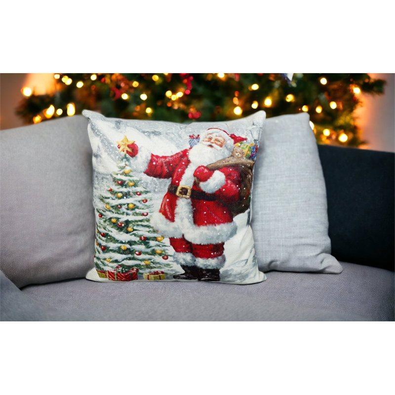 Harbine White Square Throw Cushion