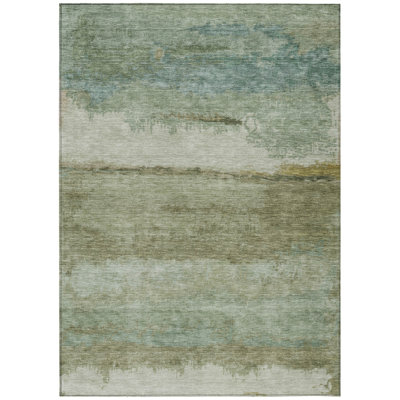 Machine Washable Indoor/Outdoor Oden ACN2156 Modern Rug