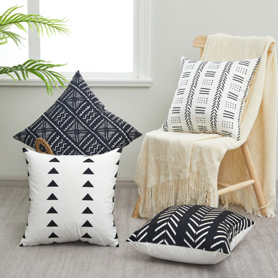 Lendsey Appliqued Outdoor Pillow Cover