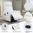 Heat Massage Manual Recliner Chair With Rocker And Swivel-2128909801