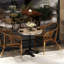 Table carrée en marbre fritté d'aspect marbre-1417140726