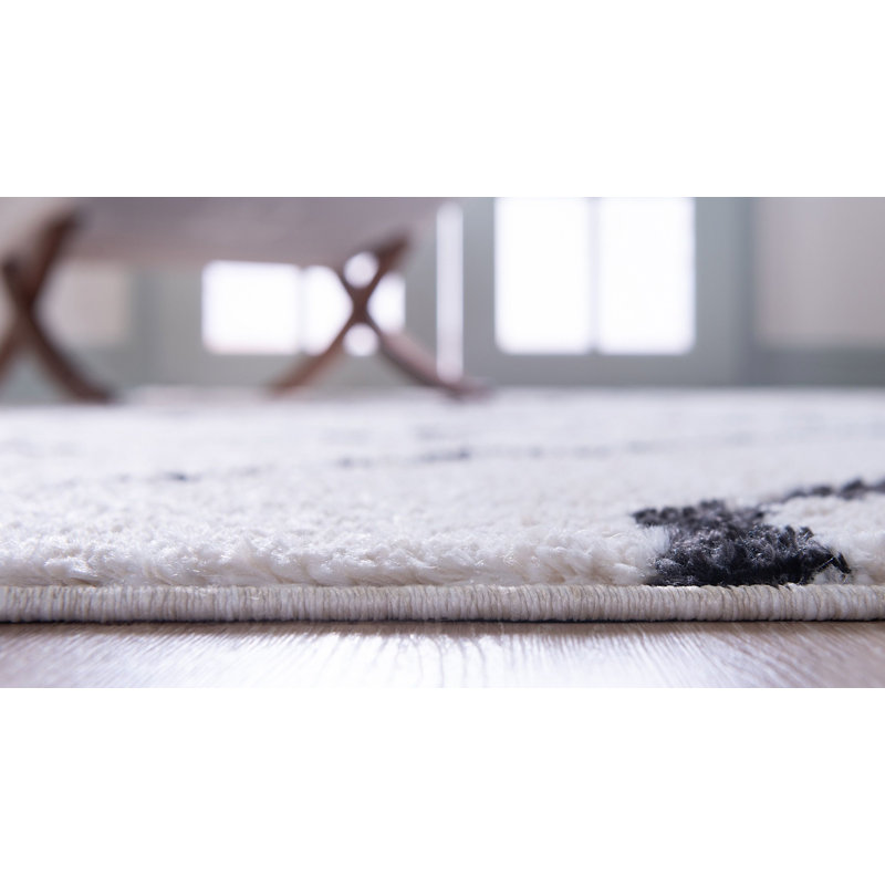 Tapis à motif abstrait Victorville, Tapis de couloir 2 pi 2 po x 6 pi