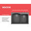 Évier de cuisine double en composite Campino L 33 po x l 22 po Campino-61751954
