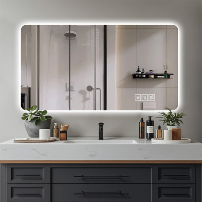 Wall Mounted LED Lighting Mirror/Bathroom Mirror/Full-Length Mirror/Makeup Mirror (Includes Mirror Only)