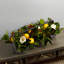 Arrangement floral de centre de table d’été en métal galvanisé « Lemon », « Real Touch » Magnolia & Buwood