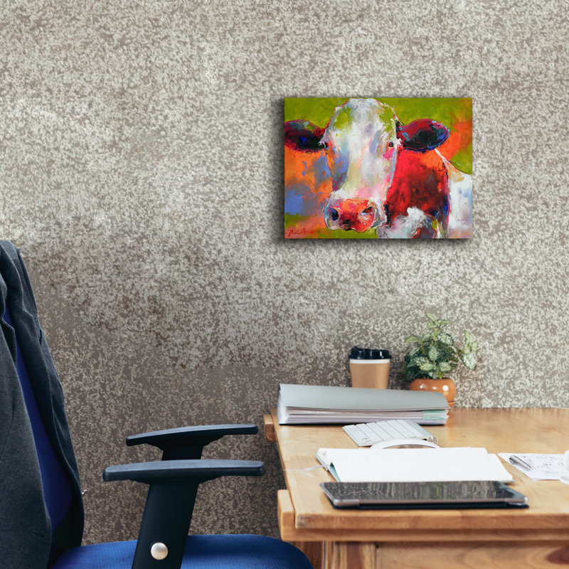 «Epic Graffiti», «Art Cow» par Richard Wallich, reproduction d'art sur toile, H 12 po x l 16 po x P 0,75 po
