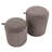 Tray Contemporary Nesting Ottoman Set-891982198