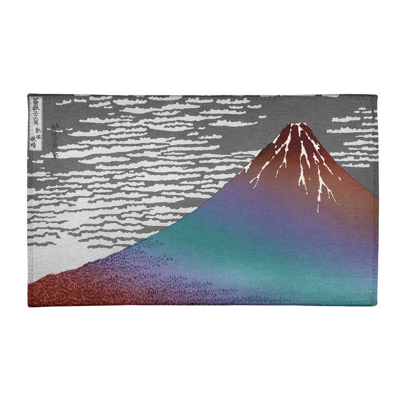 Tapis fine vent clair/bleu/gris, Rectangle 2 pi x 3 pi