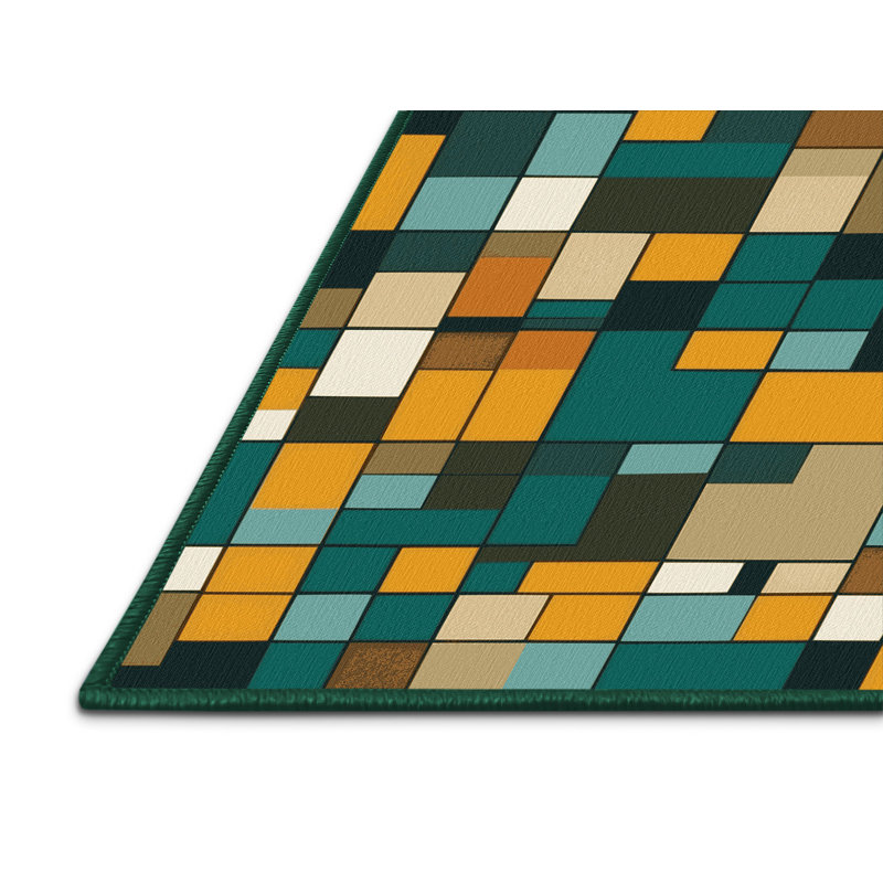 Soil Squares Rug, Round 7'