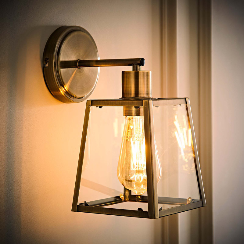 Armed Sconce, 1, Brushed Brass
