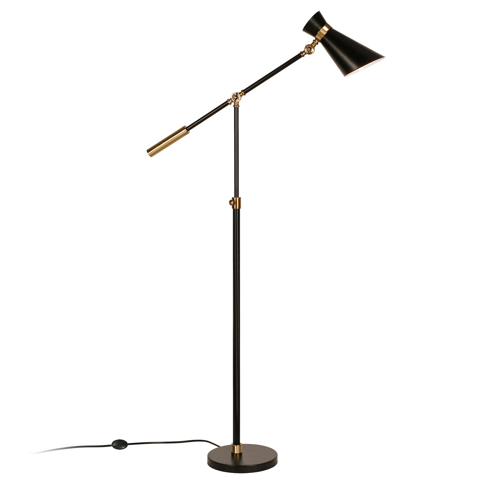 Zabel 65.63'' Floor Lamp, Brass