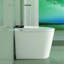 Cuvette de toilette moderne et intelligente - ouverture / fermeture automatique, chasse d'eau, siège chauffant, séchage à l'air chaud avec installation à sec, salle de bain compacte