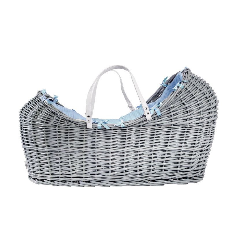 No Pattern Moses Basket Bedding Set