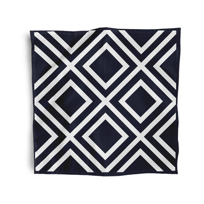 Laronica Polyester Geometric Square Napkin