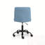 Chaise de bureau pivotante sans accoudoirs avec base en métal-165753278