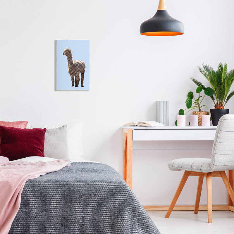 «Glam Llama Fashion» par Amelia Noyes - impression, H 15 po x l 10 po x P 0,5 po, Unframed