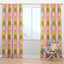 Panneau de rideau simple Mid-Century Pastel Circular IV