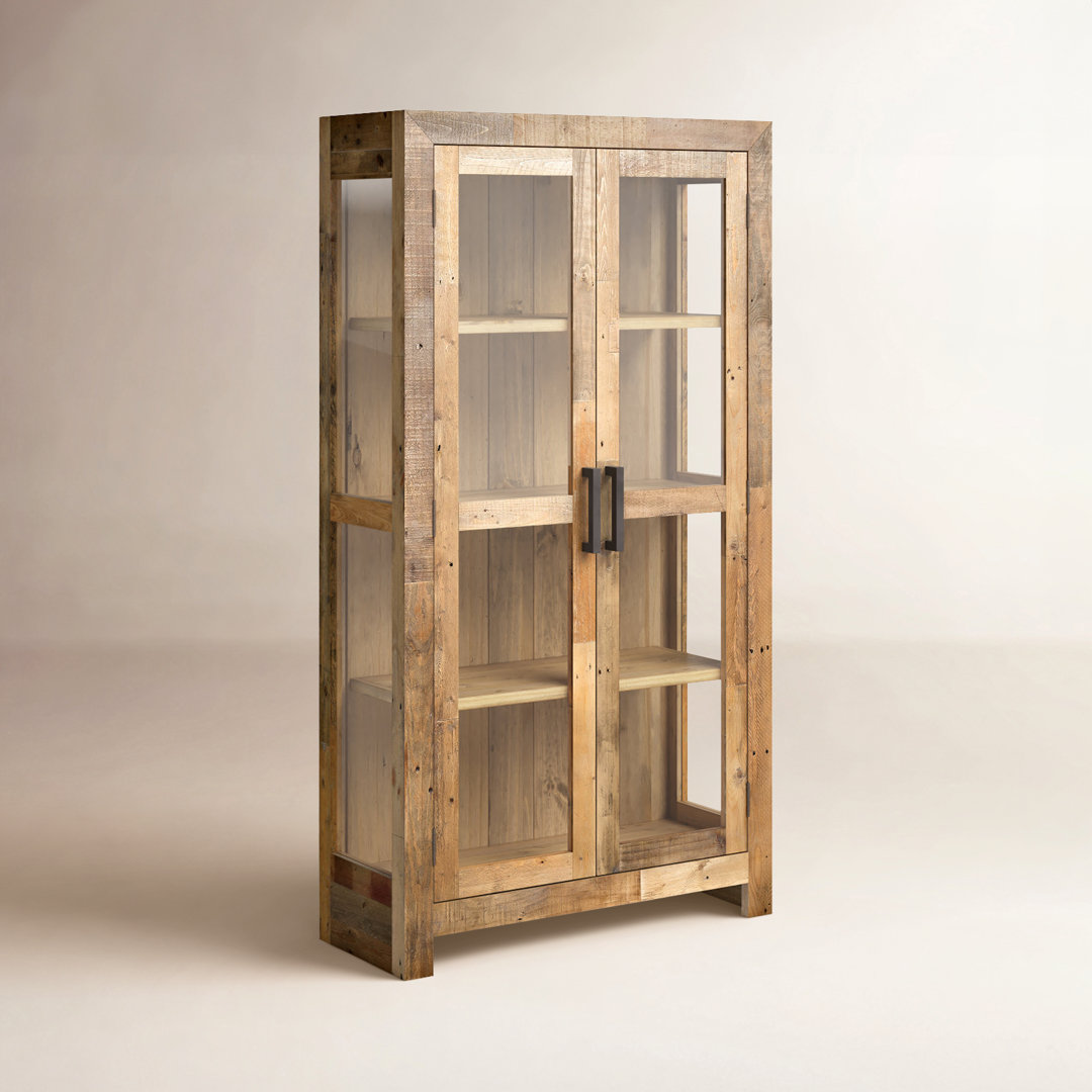 Lafond Curio Cabinet Millwood Pines Color: Natural