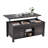 Chanya 48"W Farmhouse Lift Top Storage Coffee Table with Sliding Barn Door, Adjustable Shelf-135533249