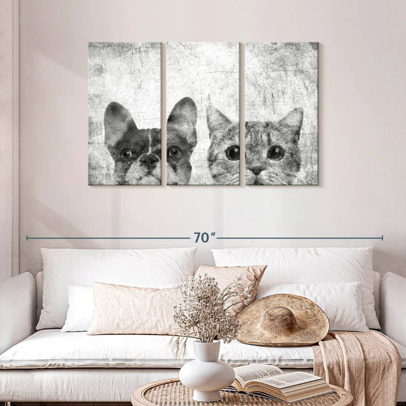 Brampt Pets Black And White, 28" H x 45" W