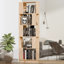 Glennisha 163.5cm H x 51cm W Solid Wood Geometric Bookcase-1827066546