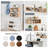 Kaboon 24In Floating Cube Shelves Set Of 2, Rectangle 2 Cubes, Light Walnut-119971536