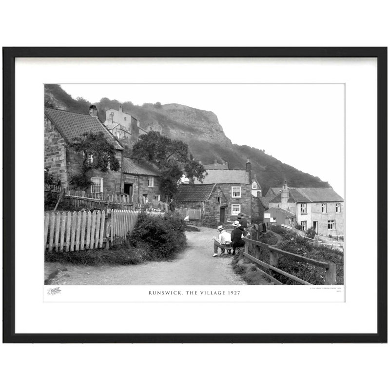 Runswick, The Village 1927 by Francis Frith - Single Picture Frame Print, 40cm H x 50cm W x 2.3cm D