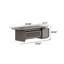 Bureau de direction rectangulaire simple et moderne de 70,87 po-1637342294