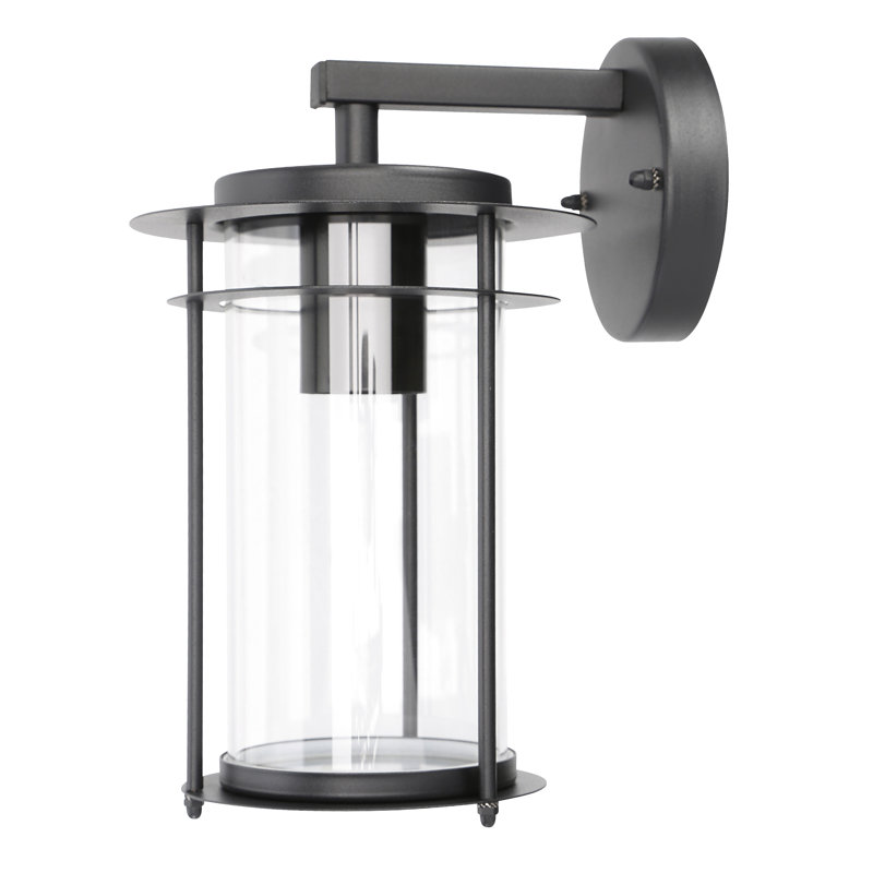 Millside 28cm H Outdoor Wall Lantern, Black