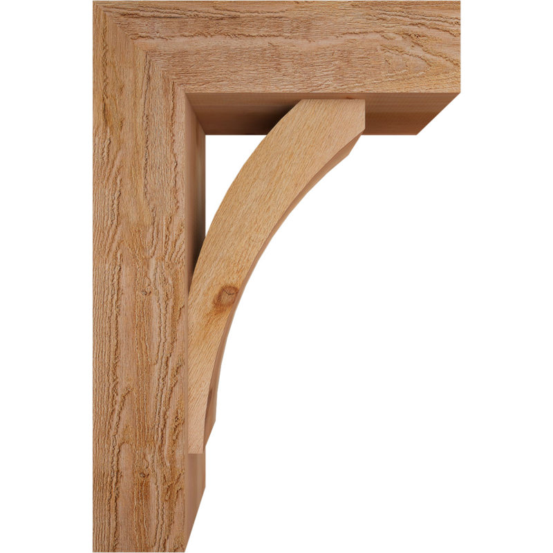 Support de bloc Thorton avec entretoise décalée, 36 x 24, Cèdre rouge occidental de l 8 po (scié brut)