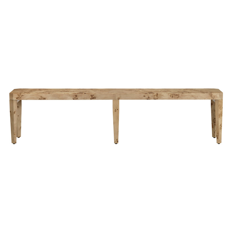 Imperial 75 In. Brown Accent Bench With Brown Wooden Frame