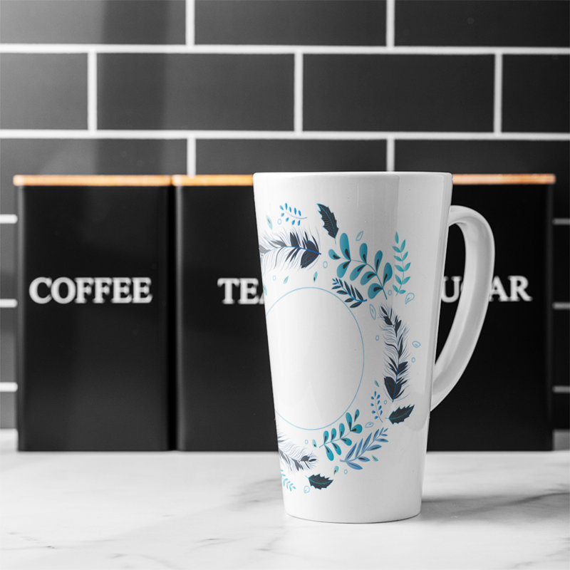 Leaves Frame Latte Mug