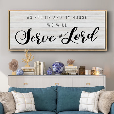 Serve the Lord - Toile encadrée