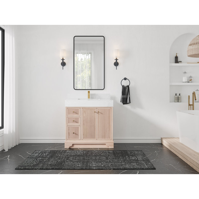 36'' Single Bathroom Vanity with Quartz Top