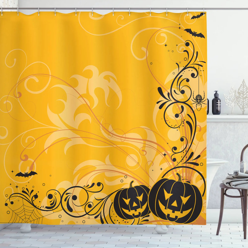 Shower Curtain with Hooks Included, 75" H x 69" W