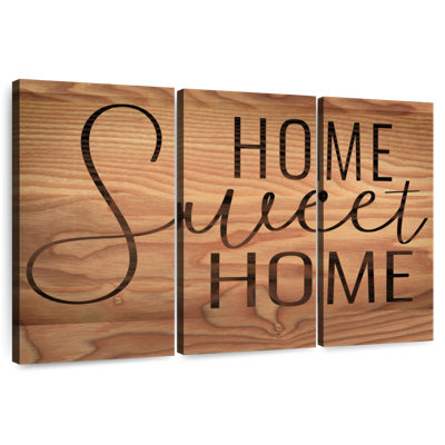 Home Sweet Home Family Typography II Wall Sign